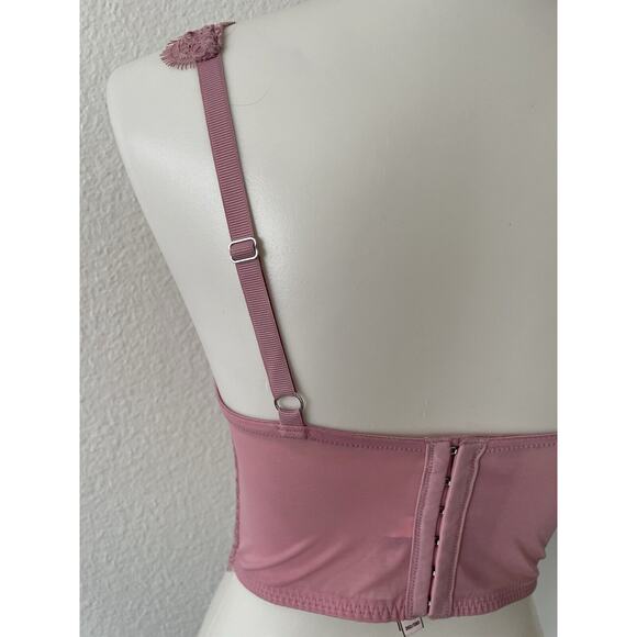 Victoria's Secret Bra Demi Lace Floral Semi Sheer Lingerie - Picture 7 of 10